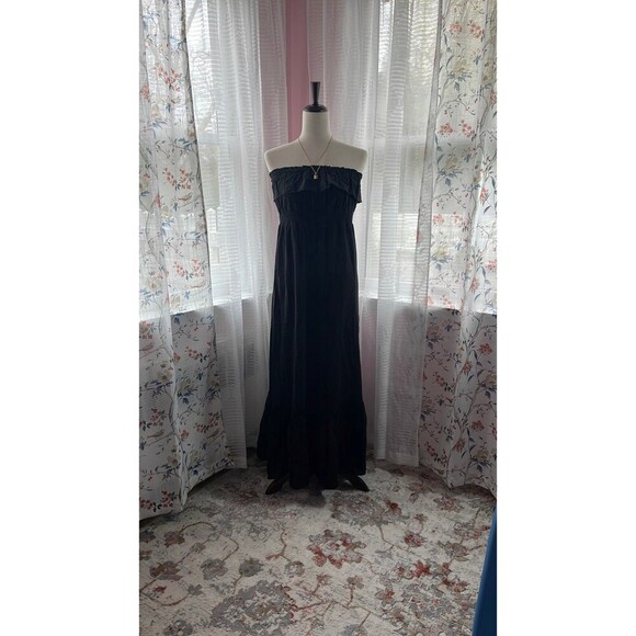 Eyeshadow Maxi Dress Black Size M - Picture 1 of 4